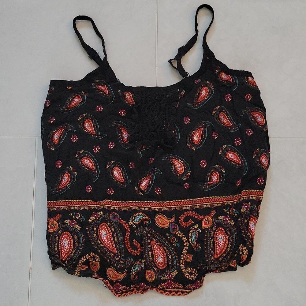 Ardene embroidered loose tank - small